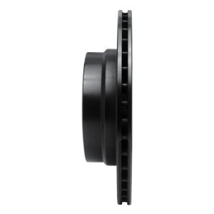 BMW 135IS Brake Rotor (1) - Rear Right - R1 Concepts - Drilled & Slotted - Black - `08-`13